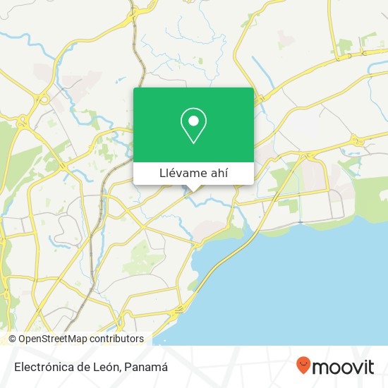 Mapa de Electrónica de León, Calle 10 Parque Lefevre, Ciudad de Panamá