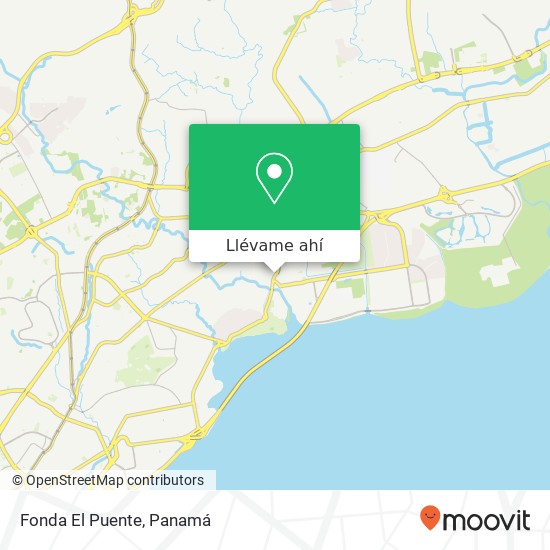 Mapa de Fonda El Puente, Avenida Cincuentenario Parque Lefevre, Ciudad de Panamá