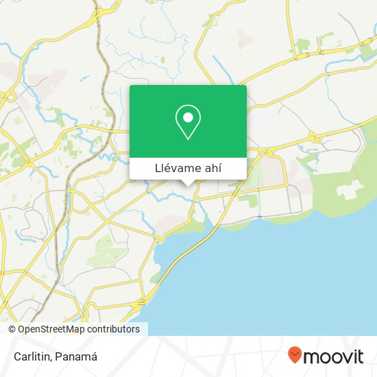 Mapa de Carlitin, Avenida Santa Elena Parque Lefevre, Ciudad de Panamá