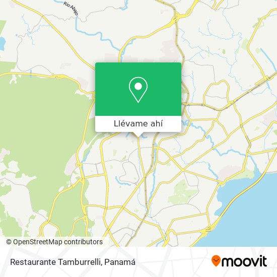 Mapa de Restaurante Tamburrelli