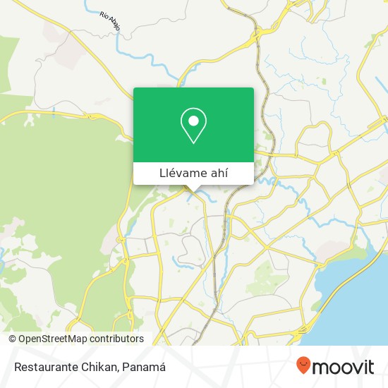 Mapa de Restaurante Chikan, Avenida de la Paz Betania, Ciudad de Panamá