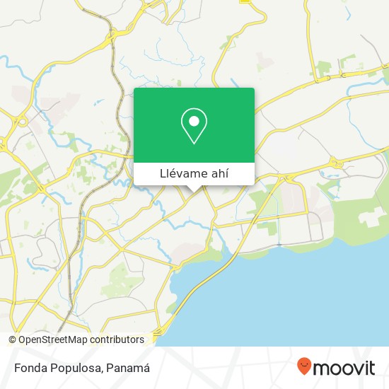 Mapa de Fonda Populosa, Avenida Central España Parque Lefevre, Ciudad de Panamá