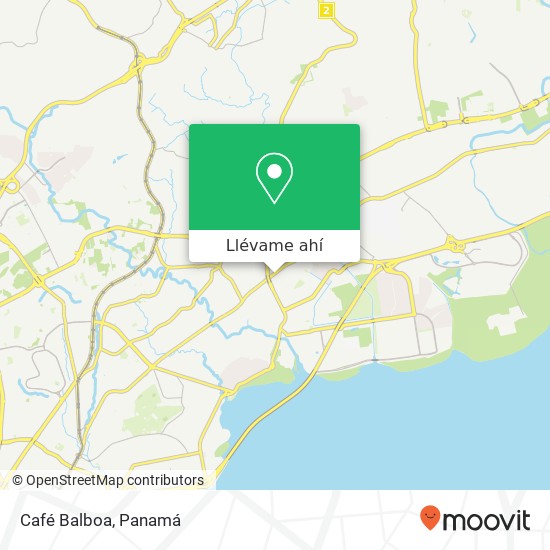 Mapa de Café Balboa, Parque Lefevre, Ciudad de Panamá