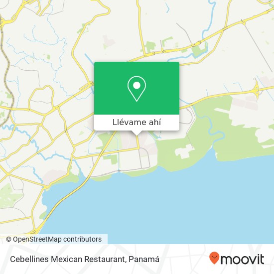 Mapa de Cebellines Mexican Restaurant, Avenida Marina S Juan Díaz, Ciudad de Panamá