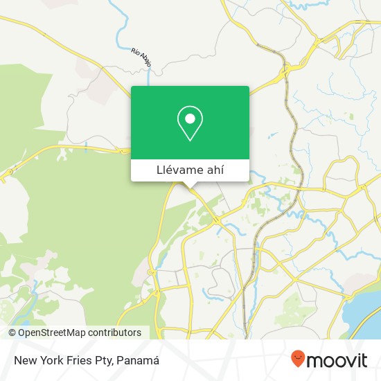 Mapa de New York Fries Pty, Vía Cerro Patacón Ancón