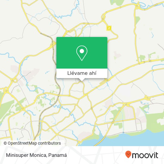 Mapa de Minisuper Monica, Calle Circunvalación José Domingo Espinar, San Miguelito