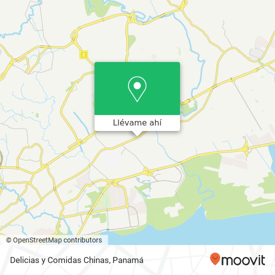 Mapa de Delicias y Comidas Chinas, Avenida Central José Agustín Arango Juan Díaz, Ciudad de Panamá