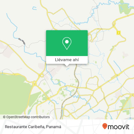 Mapa de Restaurante Caribeña, Calle Los Andes Amelia Denis de Icaza, San Miguelito