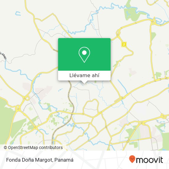 Mapa de Fonda Doña Margot, Calle T Amelia Denis de Icaza, San Miguelito