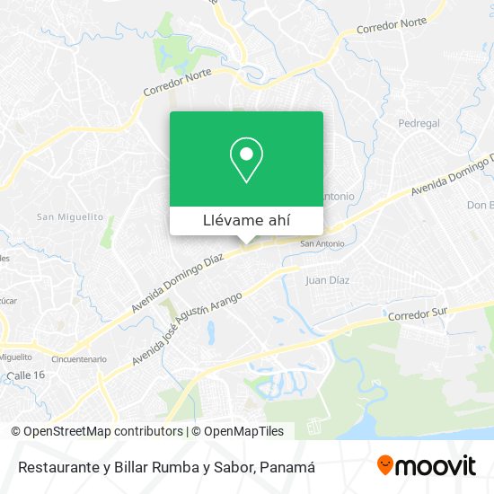 Mapa de Restaurante y Billar Rumba y Sabor