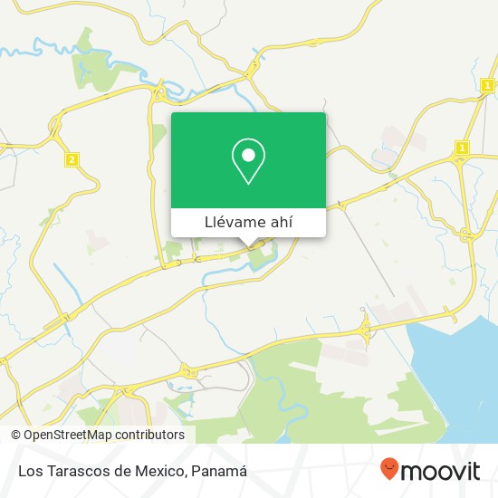 Mapa de Los Tarascos de Mexico, Avenida Pedro J Ameglio Juan Díaz, Ciudad de Panamá