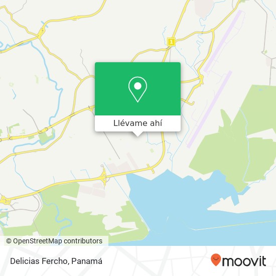 Mapa de Delicias Fercho, Calle Celtas Juan Díaz, Ciudad de Panamá