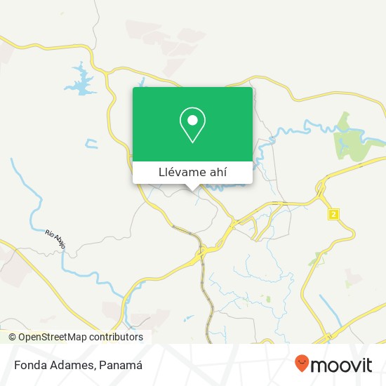 Mapa de Fonda Adames, Calle A Omar Torrijos, San Miguelito