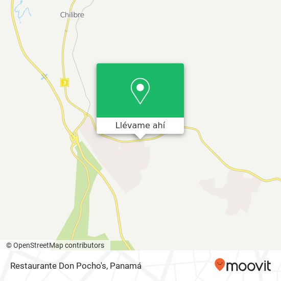 Mapa de Restaurante Don Pocho's, Carretera Boyd Roosevelt San Vicente, Chilibre