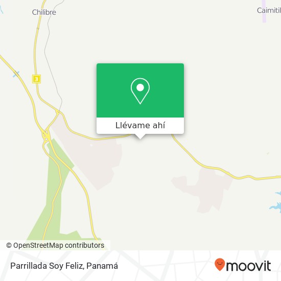 Mapa de Parrillada Soy Feliz, Alcalde Díaz, Las Cumbres