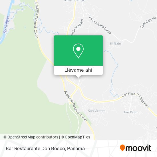 Mapa de Bar Restaurante Don Bosco