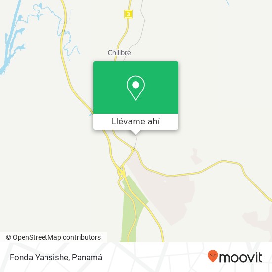 Mapa de Fonda Yansishe, Carretera Madden Chilibre, Chilibre