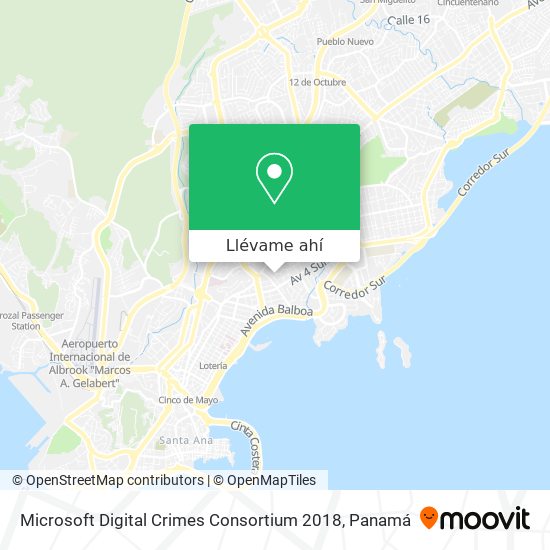 Mapa de Microsoft Digital Crimes Consortium 2018