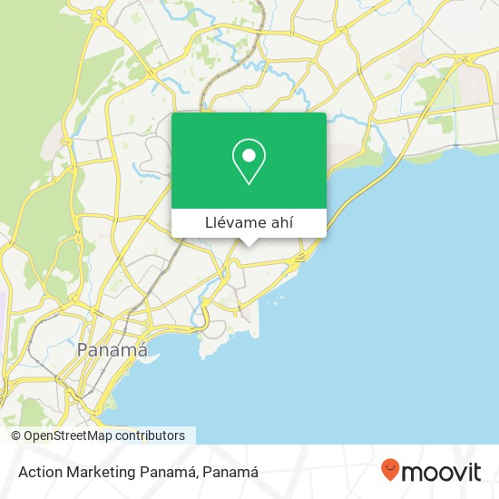 Mapa de Action Marketing Panamá