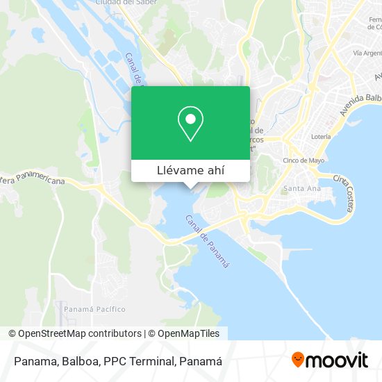 Mapa de Panama, Balboa, PPC Terminal