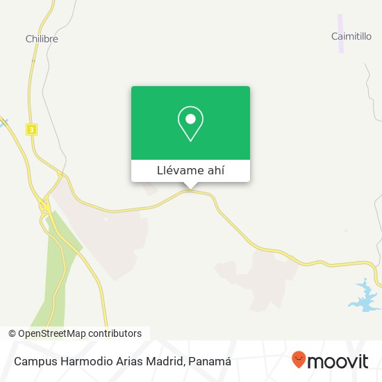 Mapa de Campus Harmodio Arias Madrid