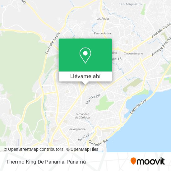 Mapa de Thermo King De Panama
