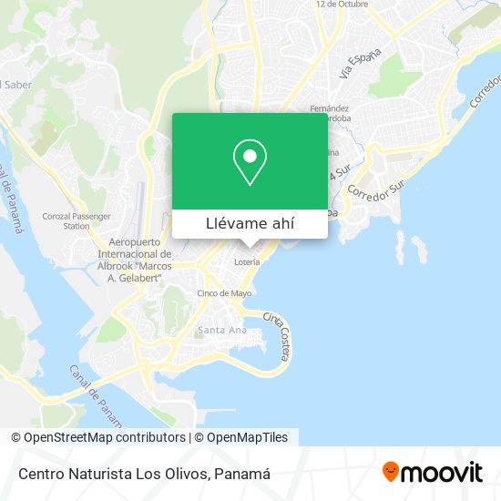 Mapa de Centro Naturista Los Olivos