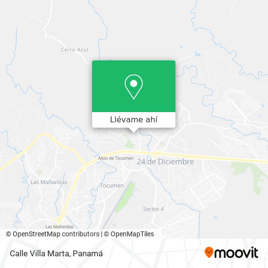 Mapa de Calle Villa Marta