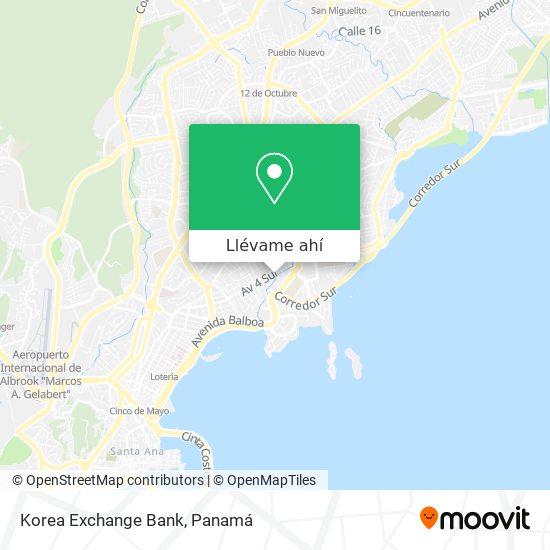 Mapa de Korea Exchange Bank
