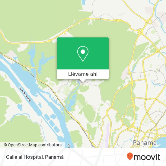 Mapa de Calle al Hospital