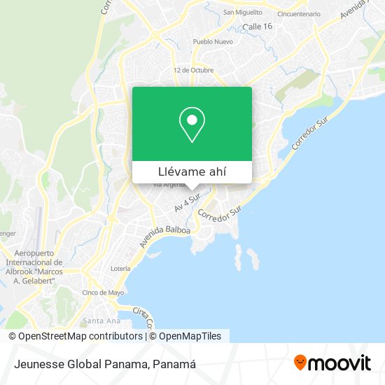 Mapa de Jeunesse Global Panama