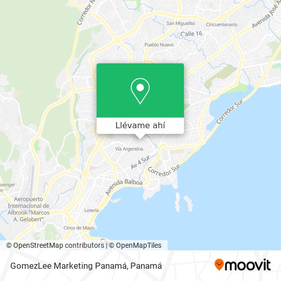 Mapa de GomezLee Marketing Panamá