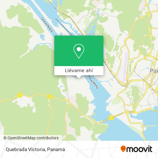 Mapa de Quebrada Victoria