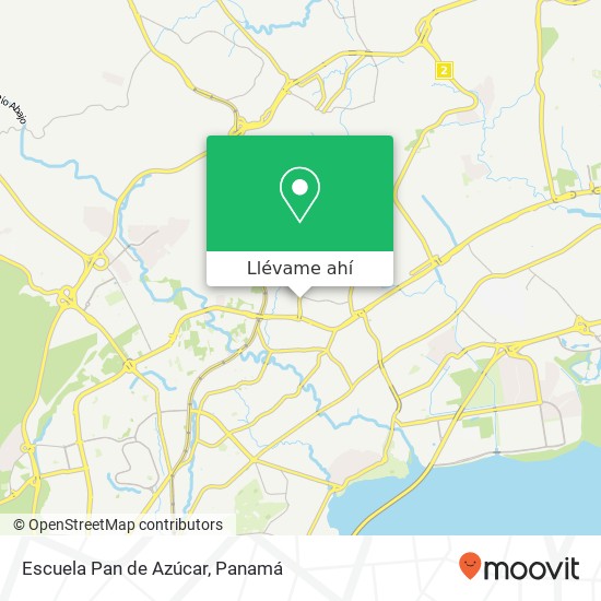 Mapa de Escuela Pan de Azúcar