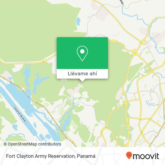 Mapa de Fort Clayton Army Reservation