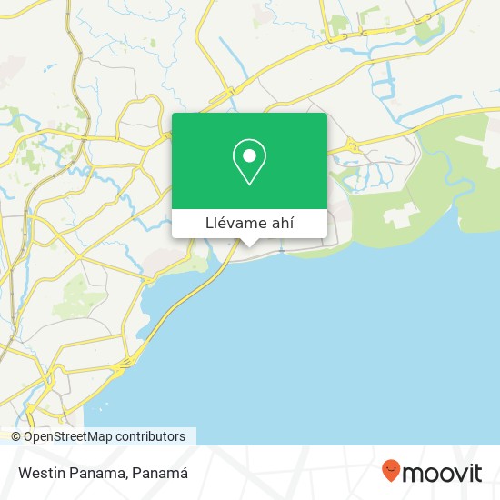 Mapa de Westin Panama