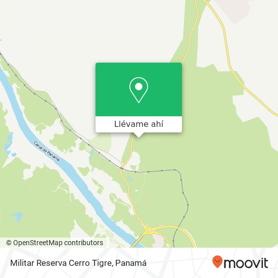 Mapa de Militar Reserva Cerro Tigre