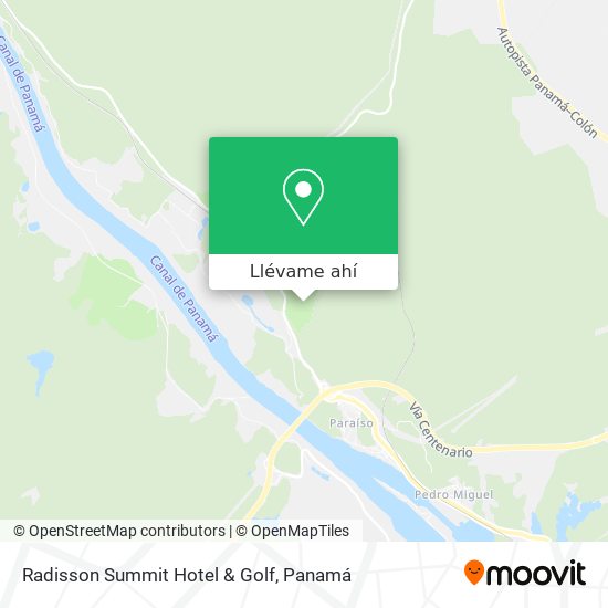 Mapa de Radisson Summit Hotel & Golf