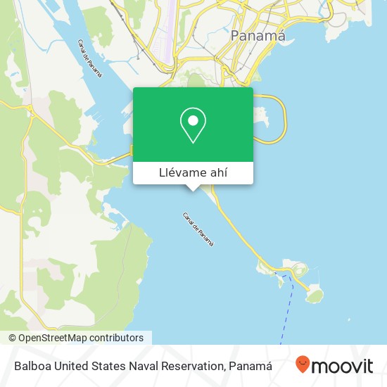 Mapa de Balboa United States Naval Reservation