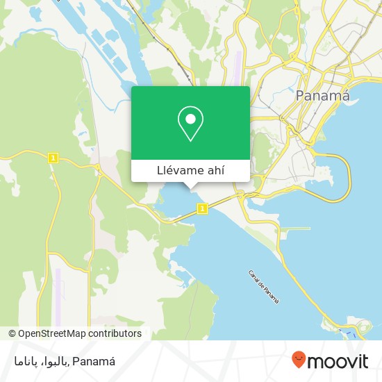 Mapa de بالبوا، پاناما