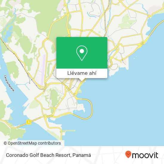 Mapa de Coronado Golf Beach Resort