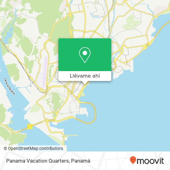 Mapa de Panama Vacation Quarters
