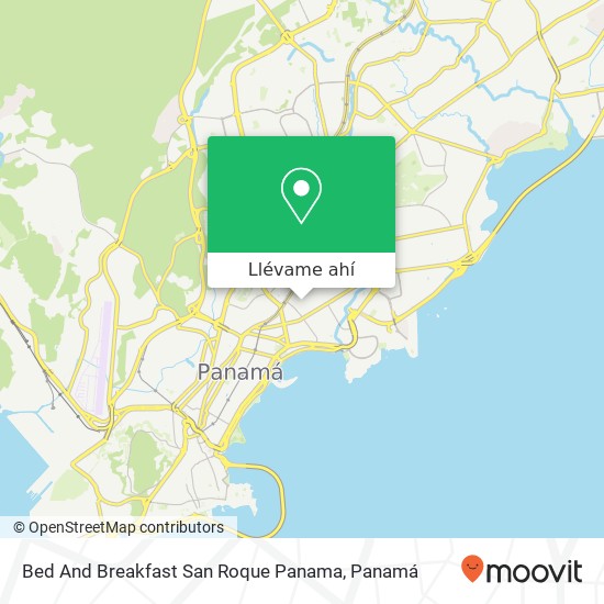 Mapa de Bed And Breakfast San Roque Panama