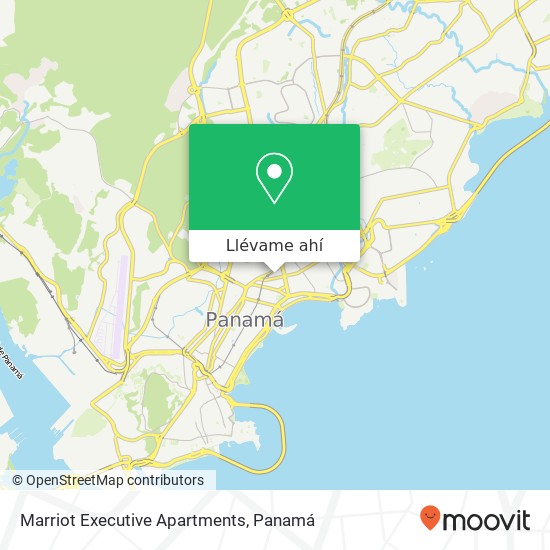 Mapa de Marriot Executive Apartments