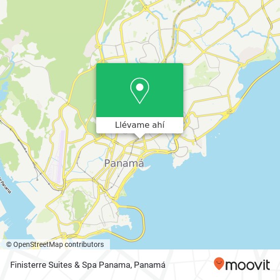 Mapa de Finisterre Suites & Spa Panama