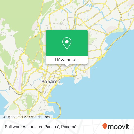 Mapa de Software Associates Panamá
