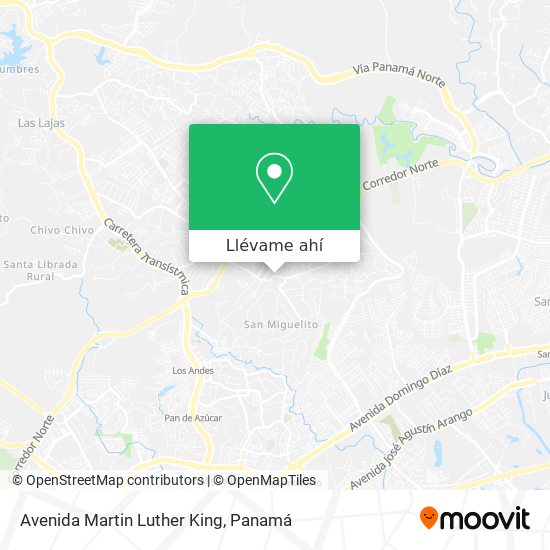 Mapa de Avenida Martin Luther King
