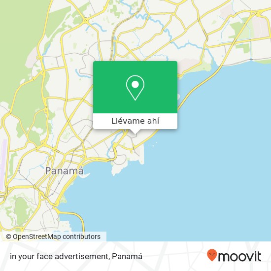 Mapa de in your face advertisement