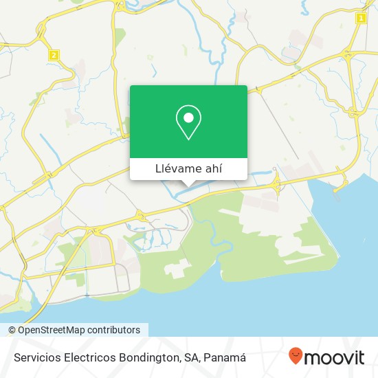 Mapa de Servicios Electricos Bondington, SA