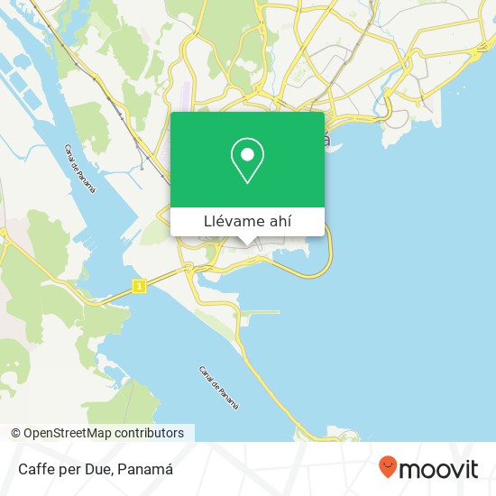 Mapa de Caffe per Due, Avenida A El Chorrillo, Ciudad de Panamá